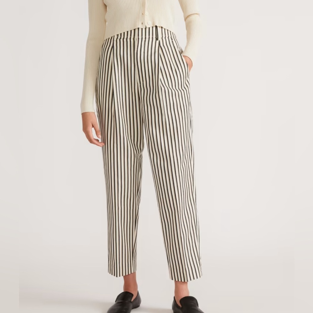The tencel way high taper pant in Ombré stripe